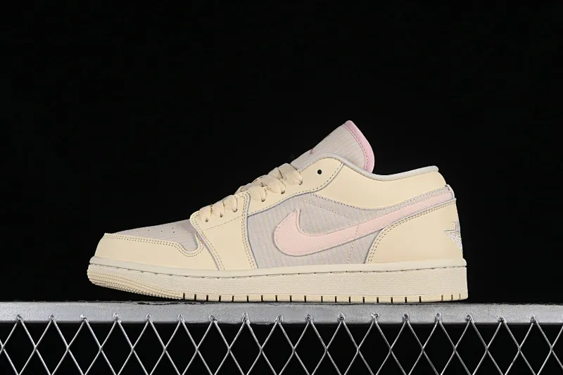 All Categories Air Jordan Jordan Series Basketball Shoes Air Jordan 1 Low Air Jordan 1 Low AJ1 Joe 1 Khaki Pink Low-top Cultural Basketball Shoes FQ1925-100